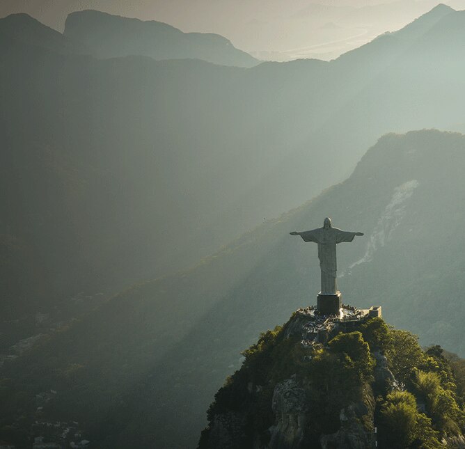 Statue of Cristo Redentor in Rio de Janeiro, Brazil