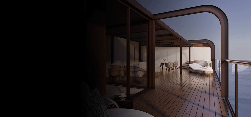 New Skyview Luna Suite aboard Seven Seas Prestige