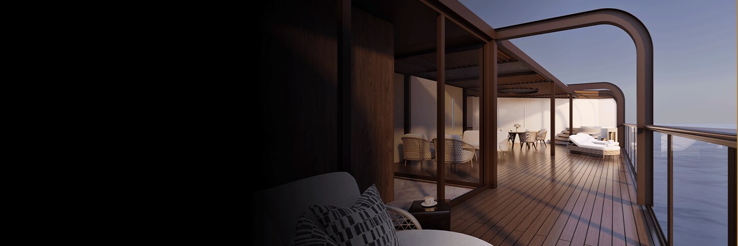 New Skyview Luna Suite aboard Seven Seas Prestige