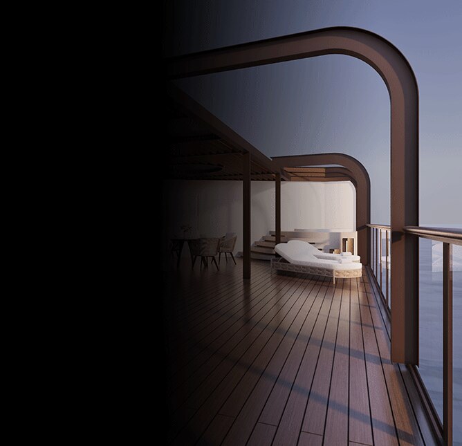 New Skyview Luna Suite aboard Seven Seas Prestige