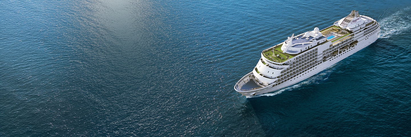 Aerial view of Seven Seas Navigator
