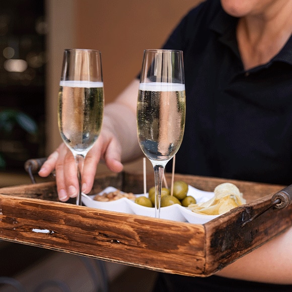 Champagne in Rome