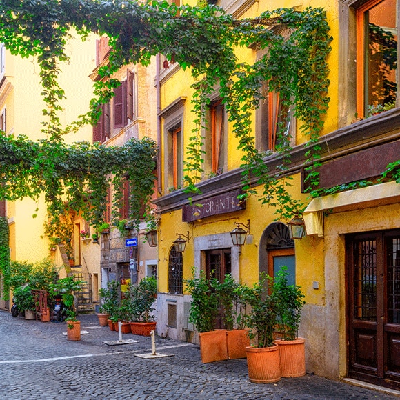 Street View in Rome, Italy