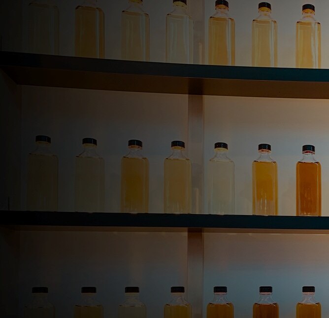 Rack of Japanese whisky