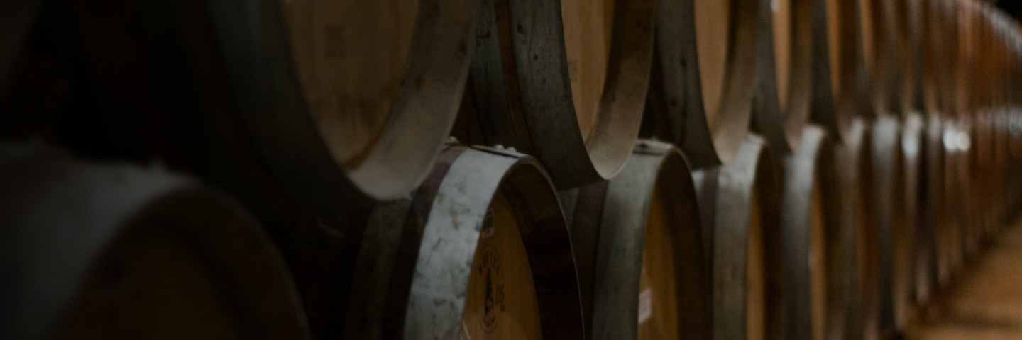 Classic wine barrels