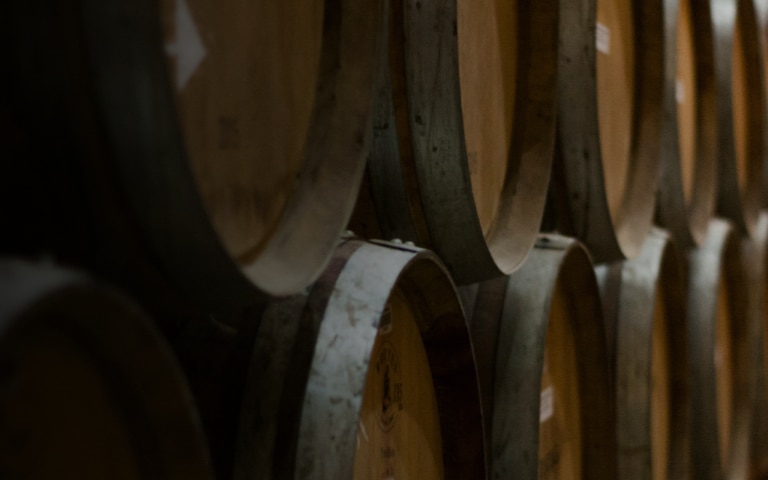 Classic wine barrels