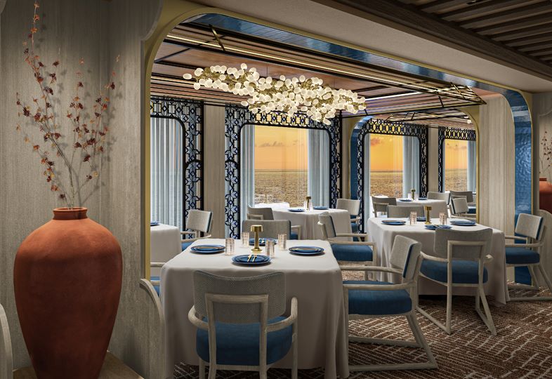 New Azure Mediterranean restaurant aboard Seven Seas Prestige